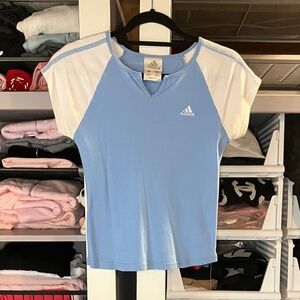 Adidas Blue & White T-Shirt
